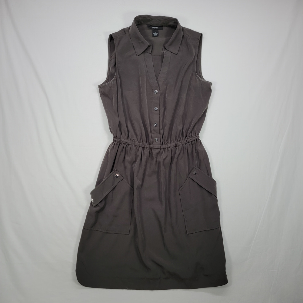 Alfani Olive Sleeveless Midi Dress